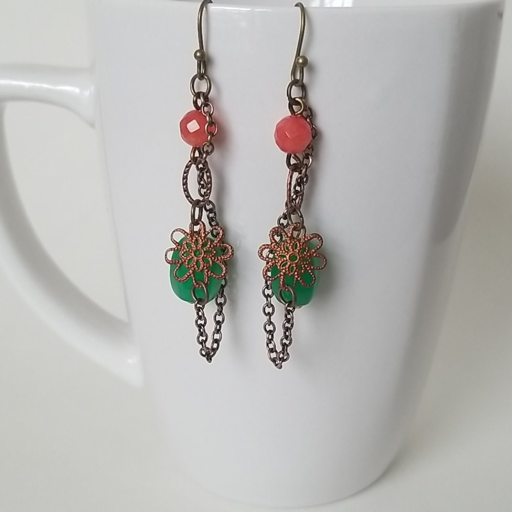 A Beautiful pair of handmade earrings